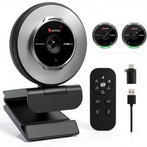 Angetube Webcam with Ring Light for Streaming-0